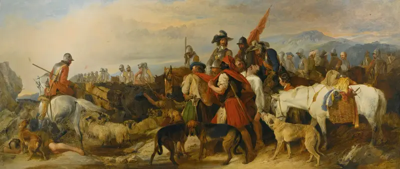 Sir William Lambtons död av Richard Ansdell