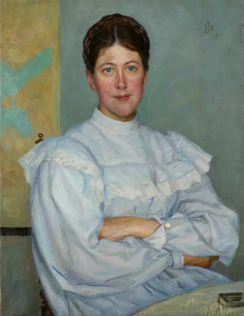 Porträtt av Gerda Bergh, konstnärens andra hustru av Richard Bergh