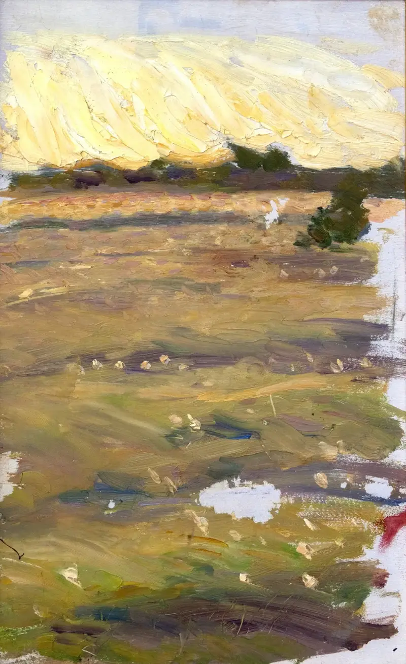 Skiss till Riddaren och jungfrun, 1895 – nr 1 av Richard Bergh