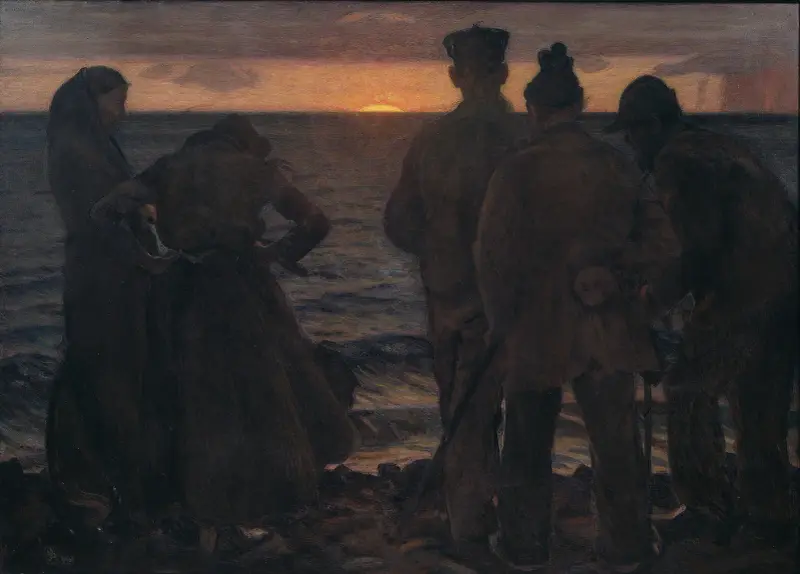 The Old People by the Beach, Richard Bergh