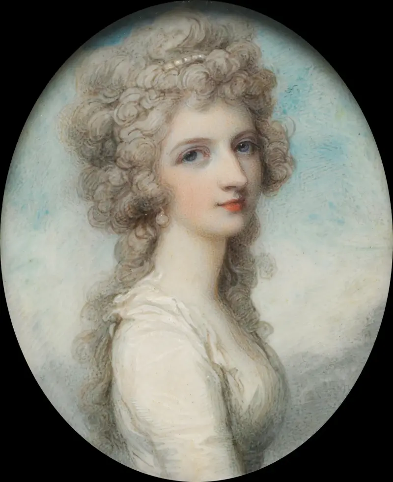 Porträtt av Mary Frances (Fanny) Swinburne av Richard Cosway