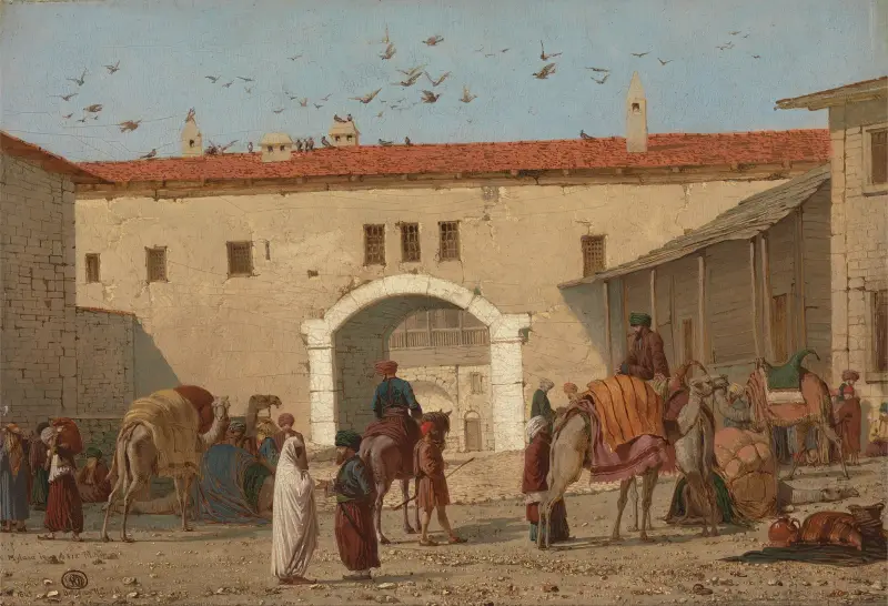 Karavanseraj i Mylasa i Mindre Asien av Richard Dadd