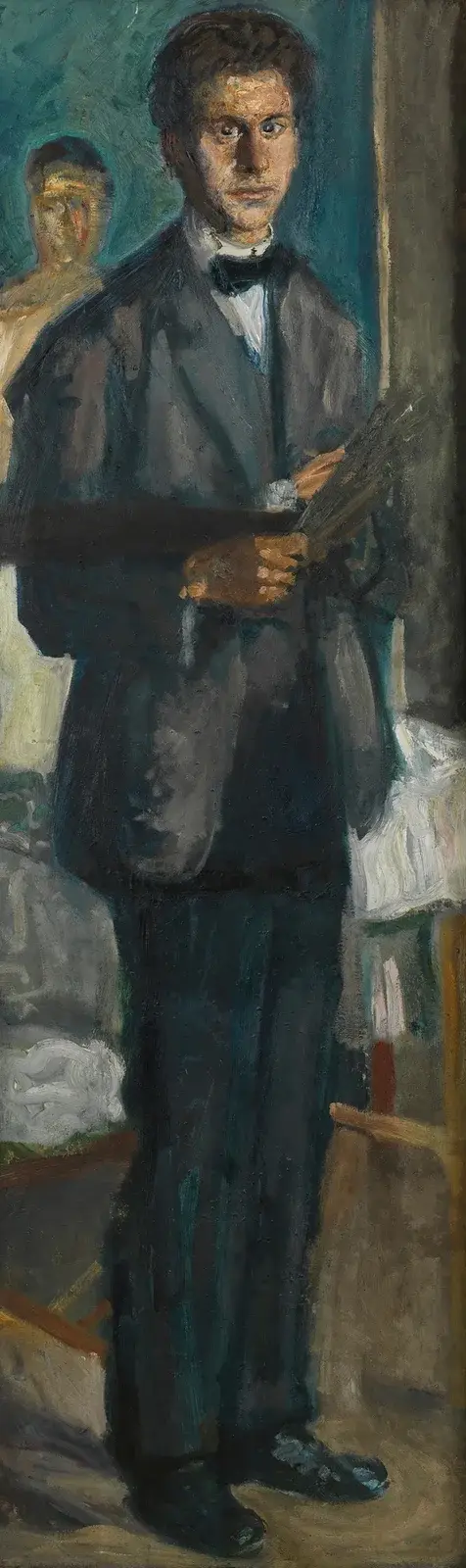 Selbstbildnis mit Palette von Richard Gerstl