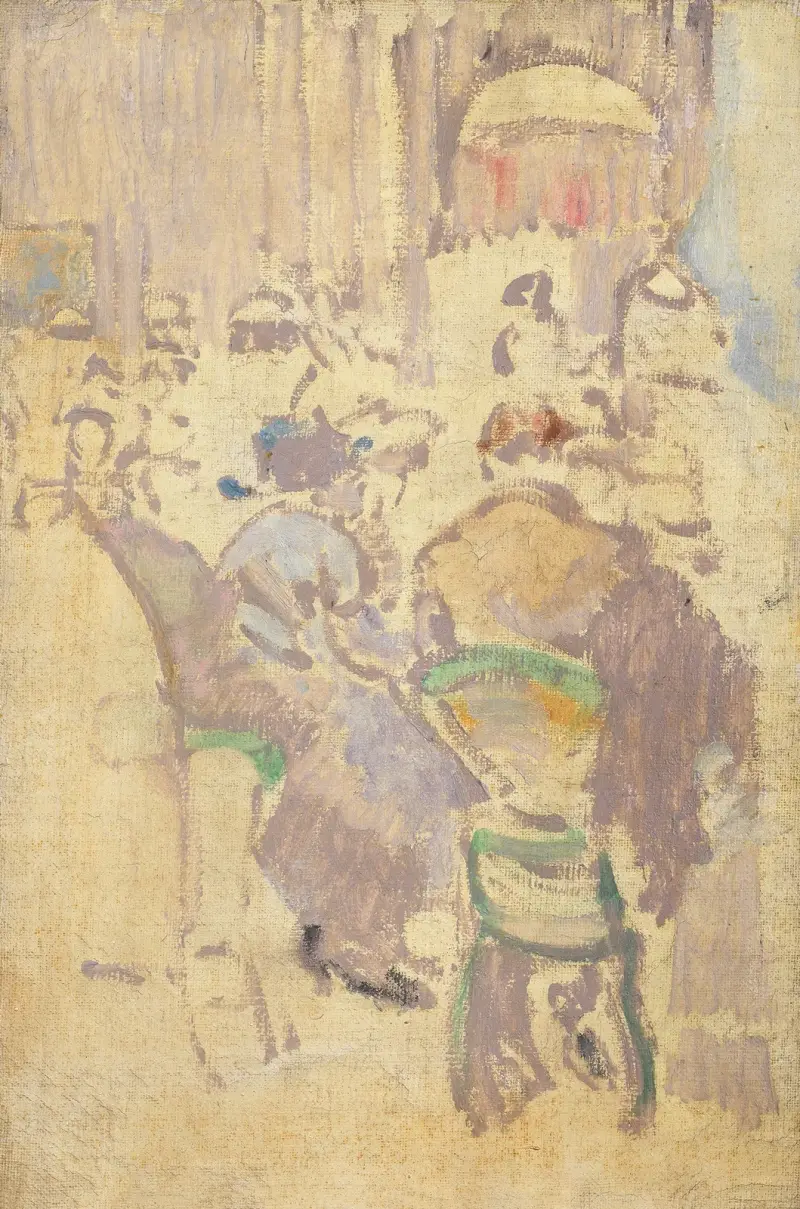 Wnętrze kawiarni, Baccarat, Dieppe, Walter Richard Sickert
