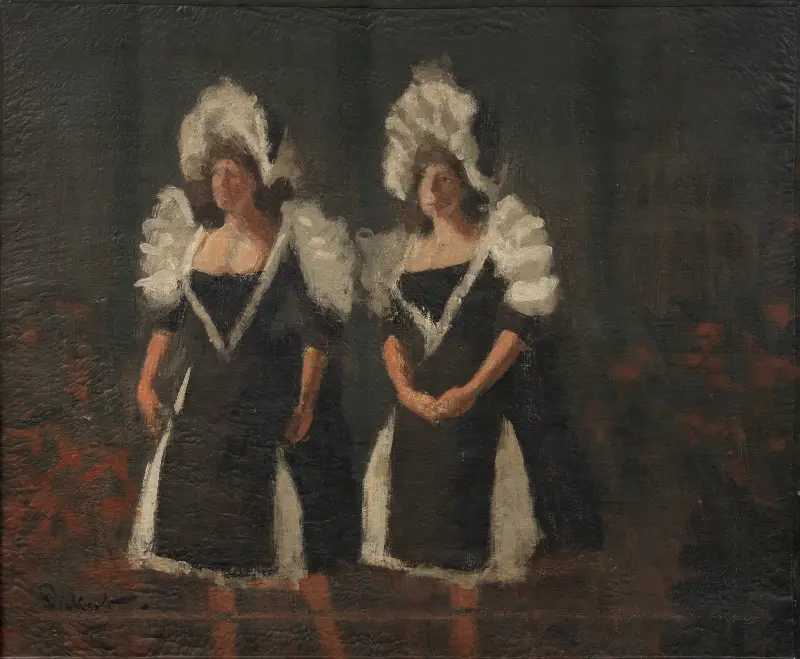Hinter dem Rampenlicht (Die Schwestern Lloyd) von Walter Richard Sickert
