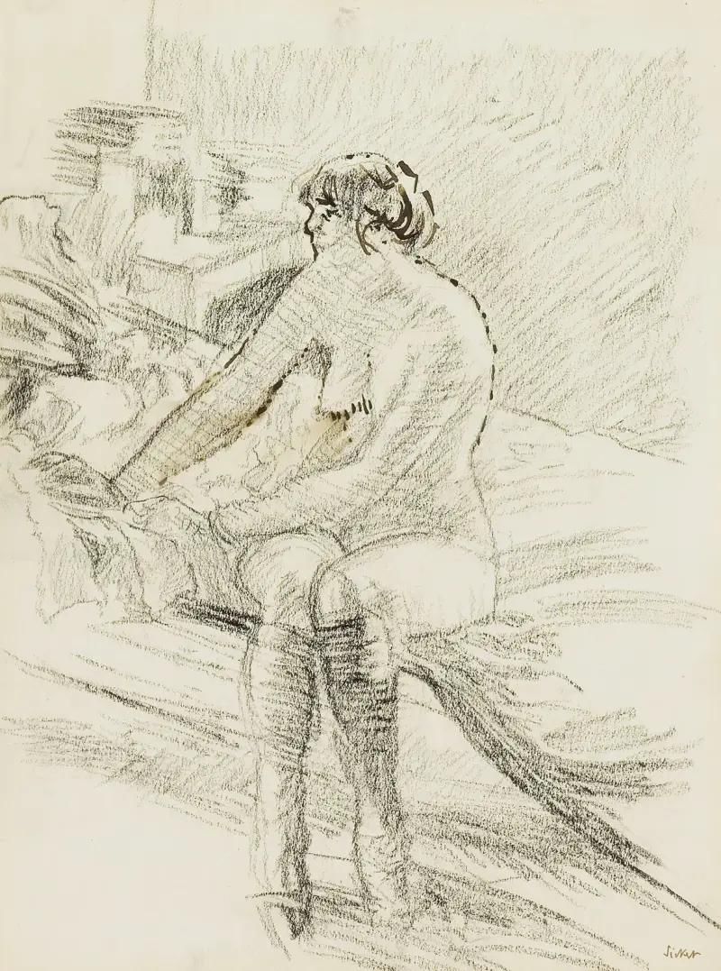 Seated Nude av Walter Richard Sickert