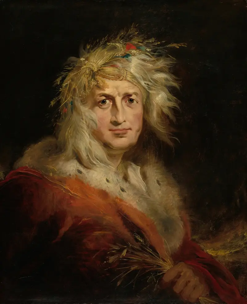 David Garrick as King Lear av Richard Westall