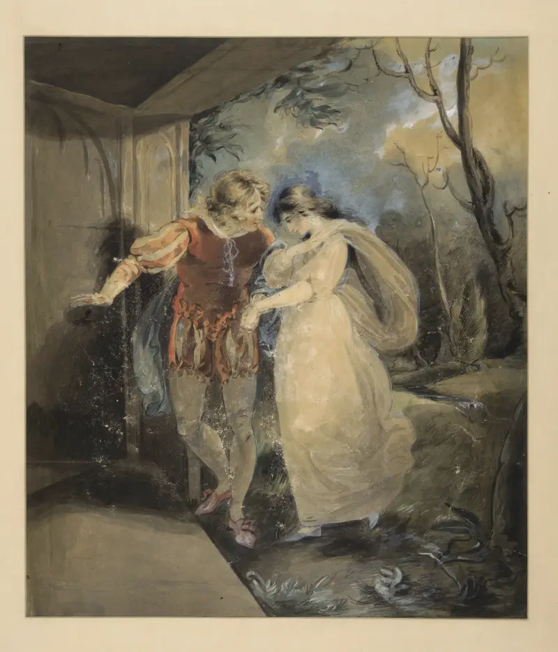 Der Sturm, III, 2, Ferdinand und Miranda von Richard Westall