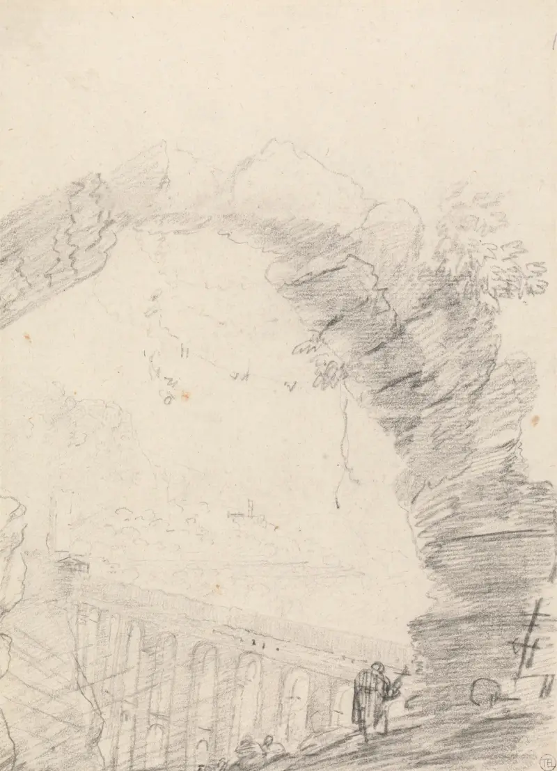 Ponte delle Torri, sedd genom en båge av Richard Wilson