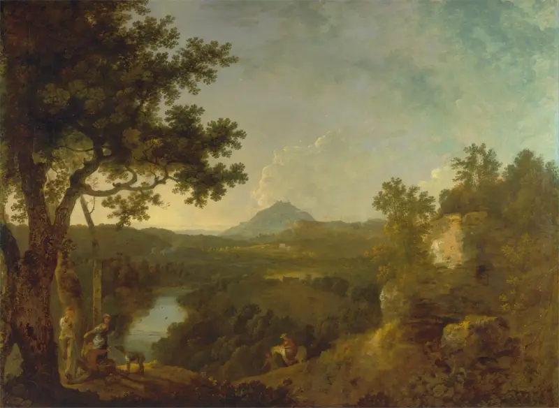 Blick bei Wynnstay, dem Sitz von Sir Watkin Williams-Wynn, Bt. von Richard Wilson