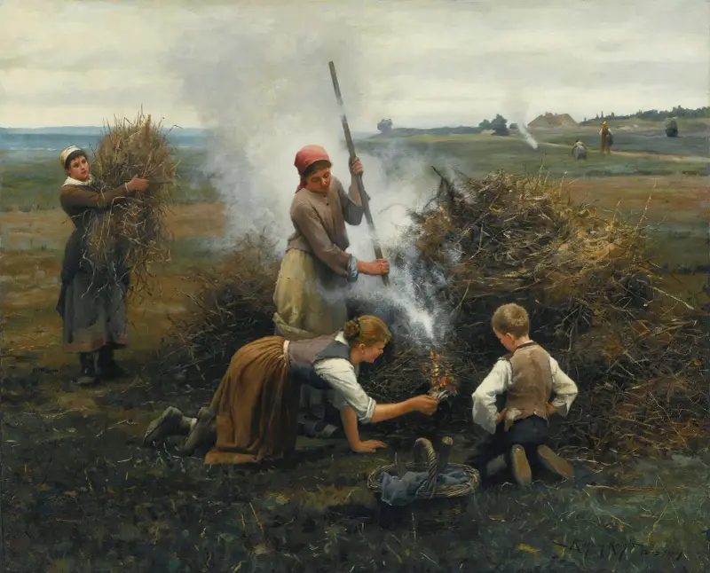 Brennender Pinsel von Daniel Ridgway Knight