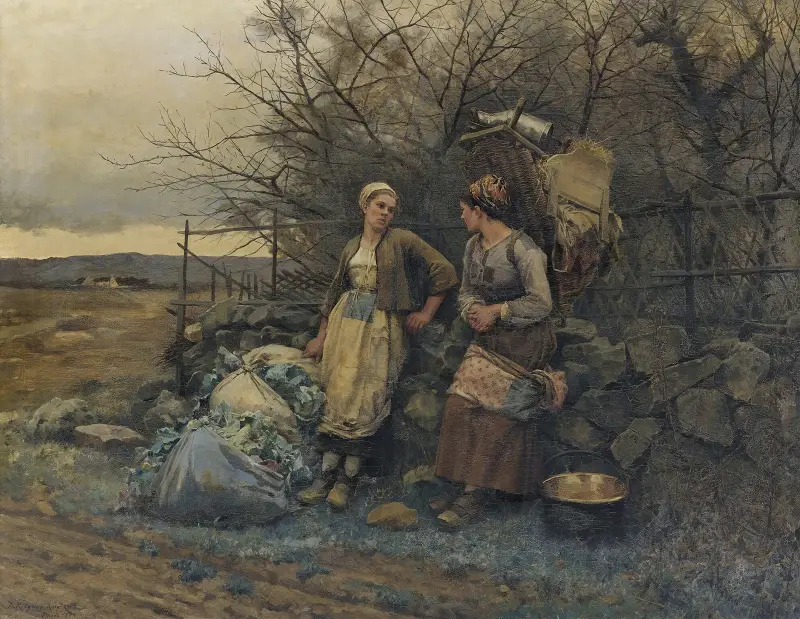 Maidens Waiting av Daniel Ridgway Knight