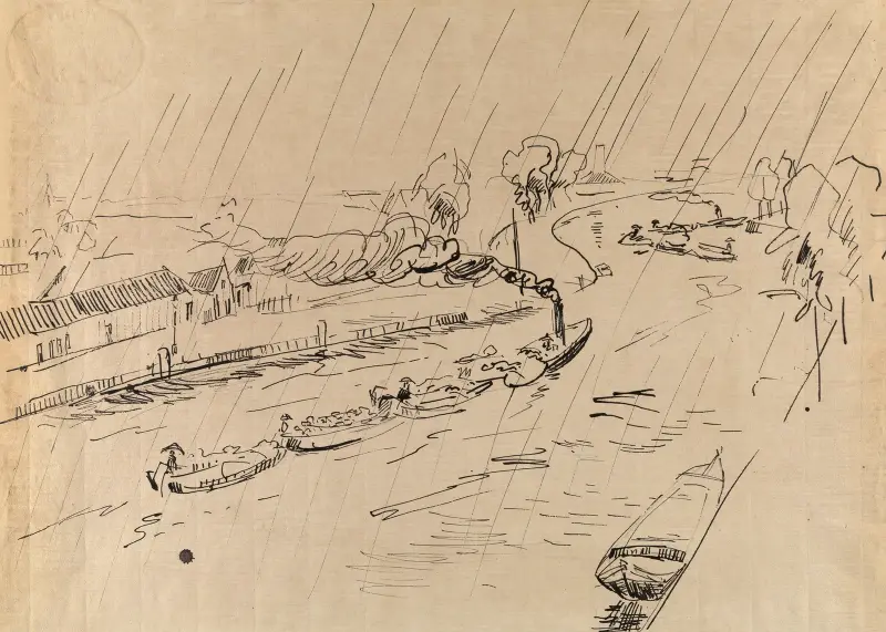 Canal in the Rain av Rik Wouters
