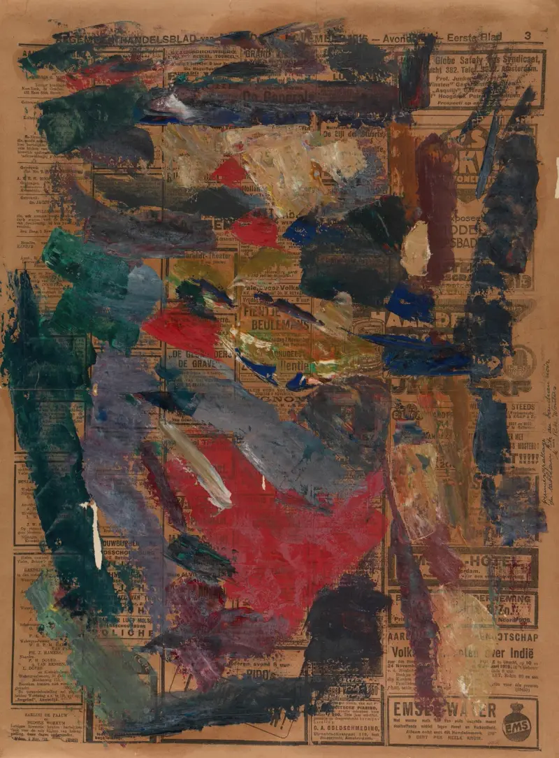 Colours Used in Self Portrait with Black Eye Patch av Rik Wouters