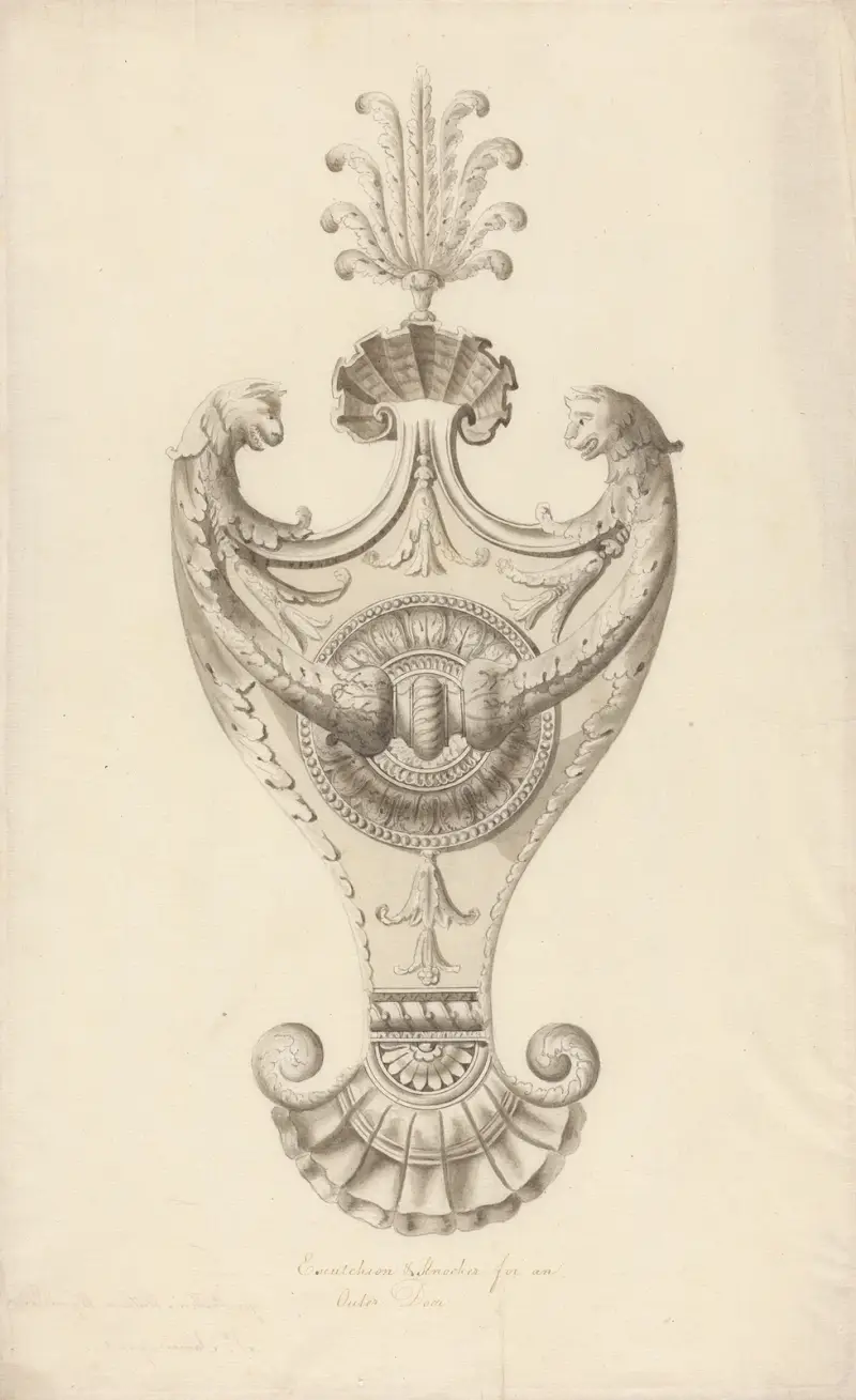 Design for a Door-knocker av Robert Adam