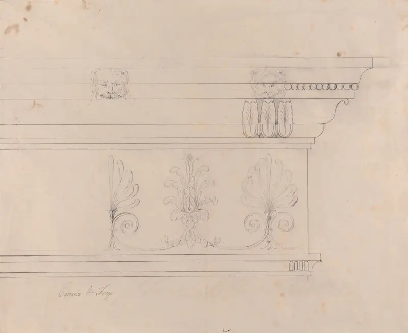 Headfort House: kornisch och fris av Robert Adam