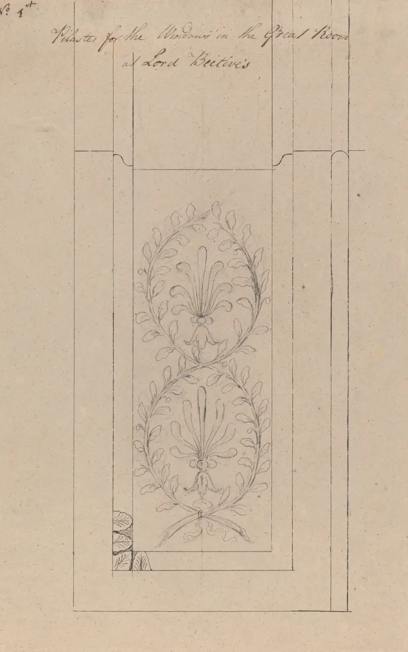 Headfort House: Great Room Pilaster av Robert Adam
