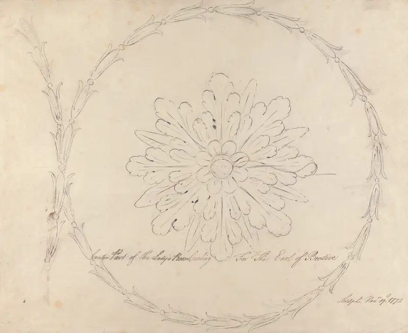 Headfort House: Decke des Damenzimmers von Robert Adam