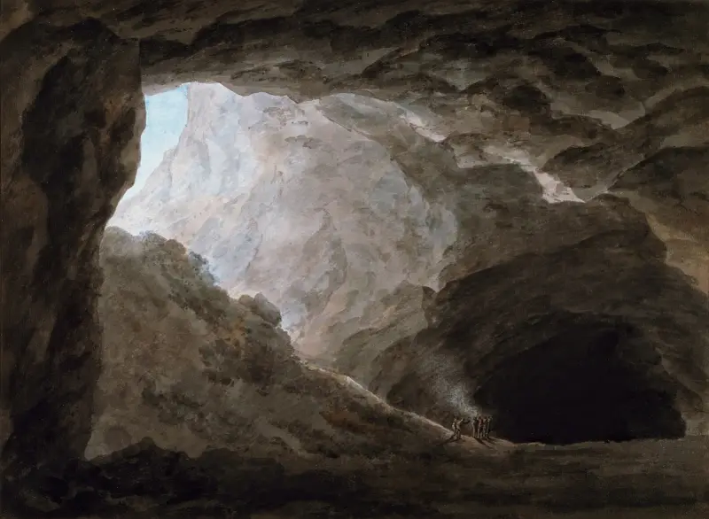 Eine Grotte in der Campagna von John Robert Cozens