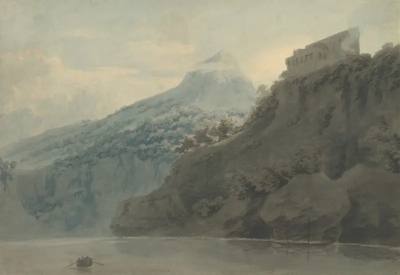 Am Golf von Salerno bei Vietri von John Robert Cozens