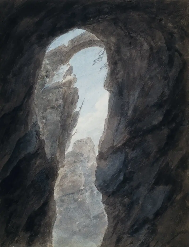Ravine in the Campagna av John Robert Cozens