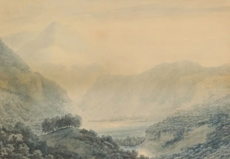 Upon The Linth av John Robert Cozens