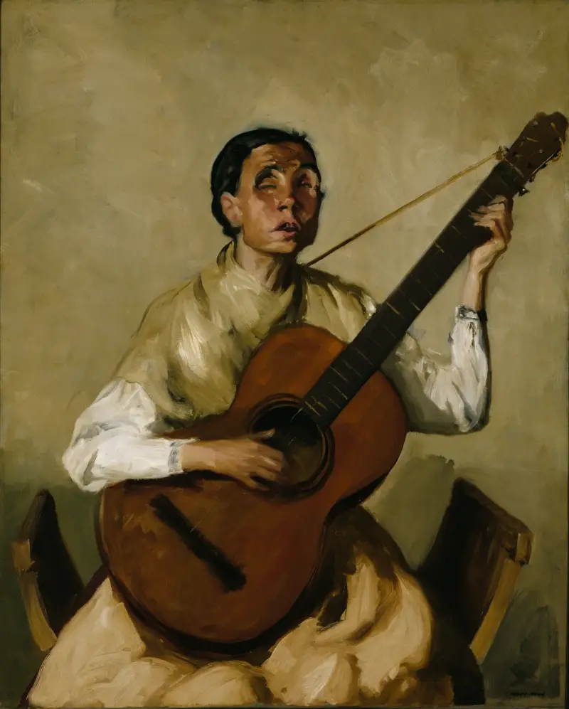 Blind spansk sångare, Robert Henri