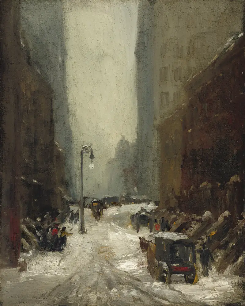 Sníh v New Yorku, Robert Henri