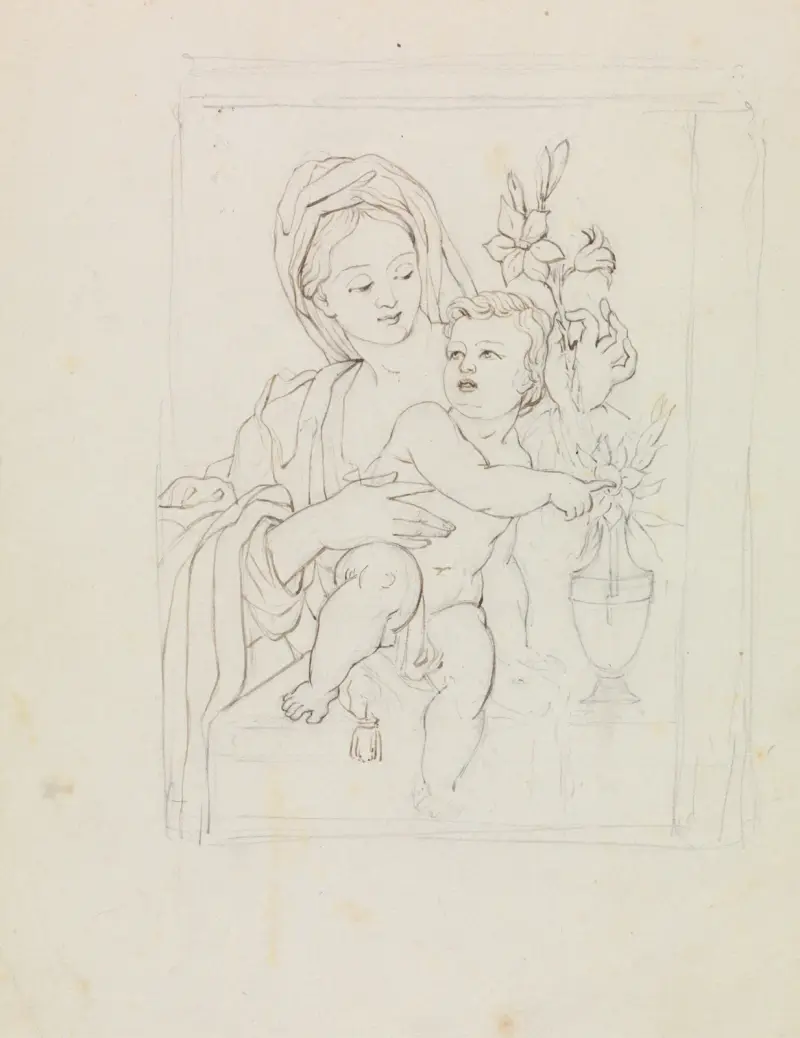 Studie einer Frau und eines Kindes von Robert Smirke
