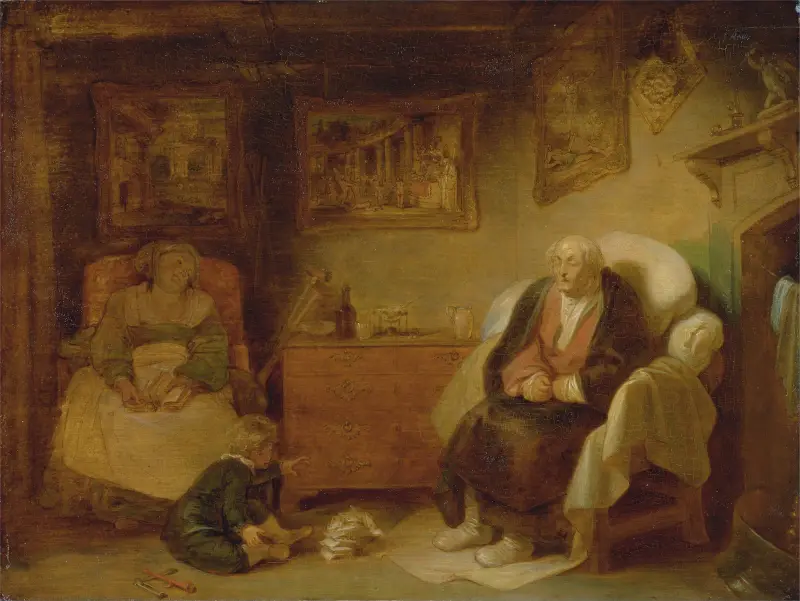 De sju åldrarna – Andra barnsligheten, 'Som ni vill ha det', II, vii av Robert Smirke