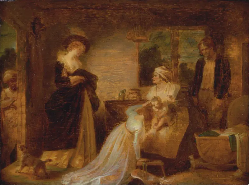 De sju åldrarna – Spädbarnet, 'Som ni vill ha det', II, vii av Robert Smirke