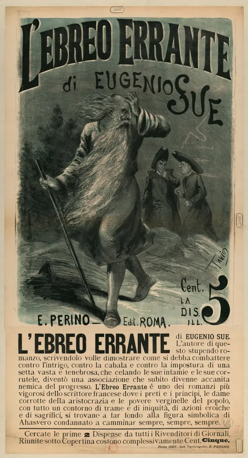 L’Ebreo errante di Eugenio Sue – le juif errant, Ottavio Rodella Tavio