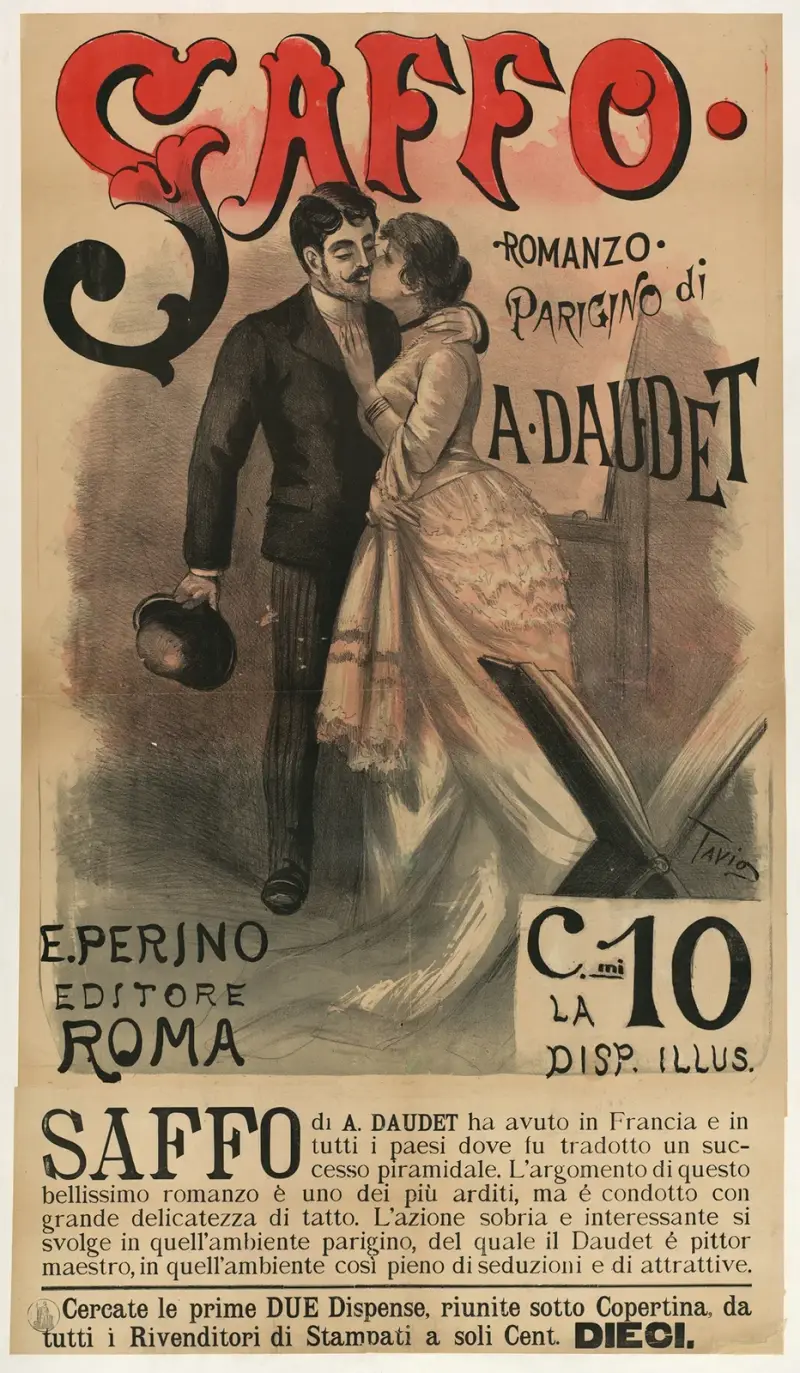Saffo, parisisk roman av A. Daudet av Ottavio Rodella Tavio