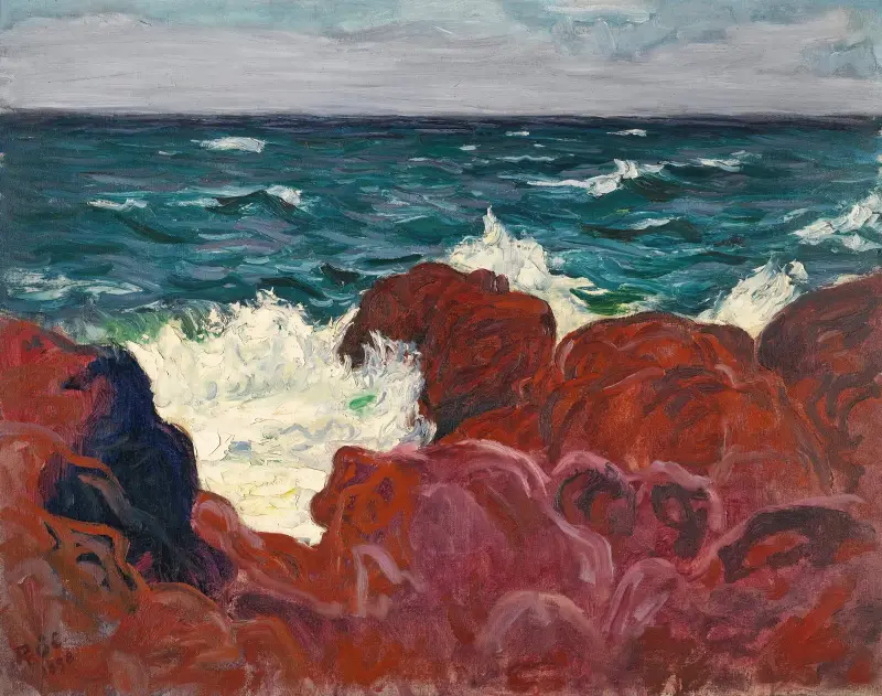 Red Rocks And Sea av Roderic O'Conor