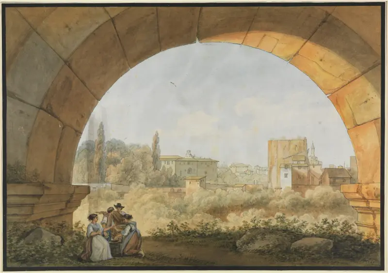 Titus bad i Rom av Abraham-Louis-Rodolphe Ducros