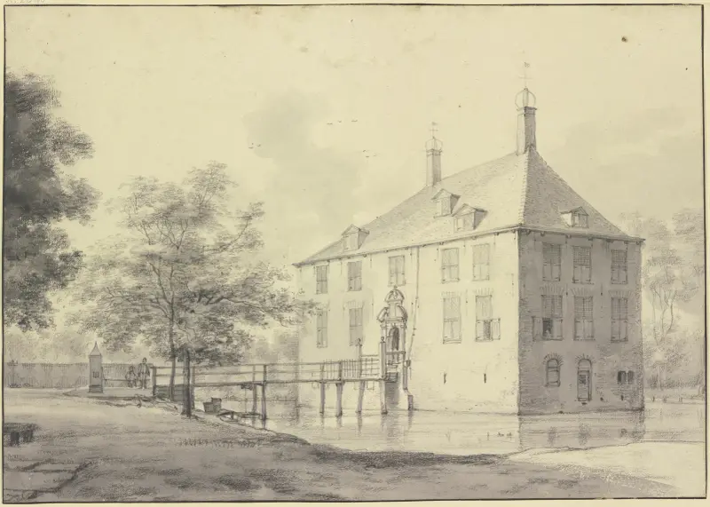 Schloss Poelenburg bei Heemskerk von Roelant Roghman