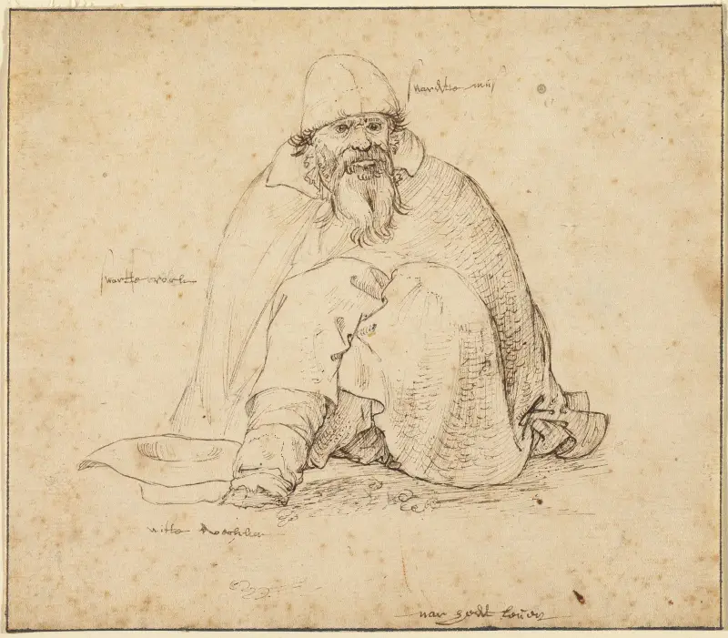 Sitzender Mann von Roelant Savery