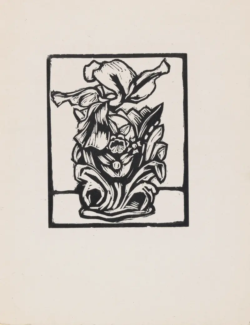 Iris & Vase av Roger Fry
