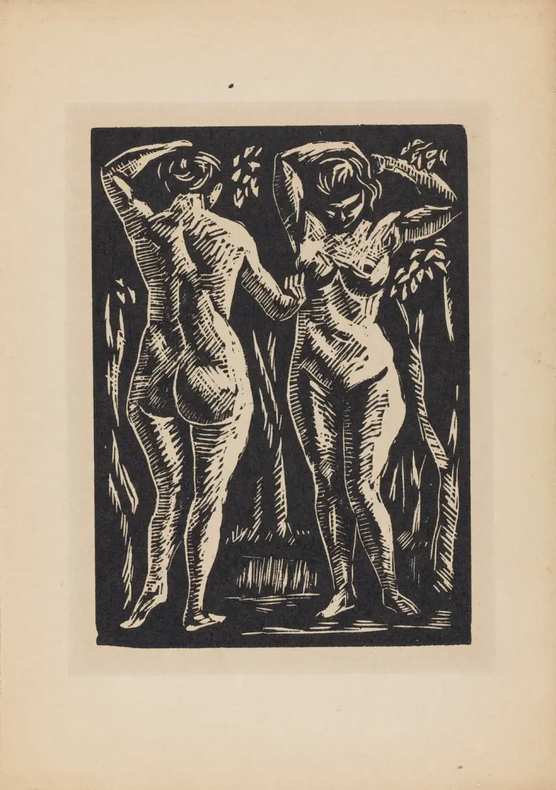 Two Nudes, Roger Fry