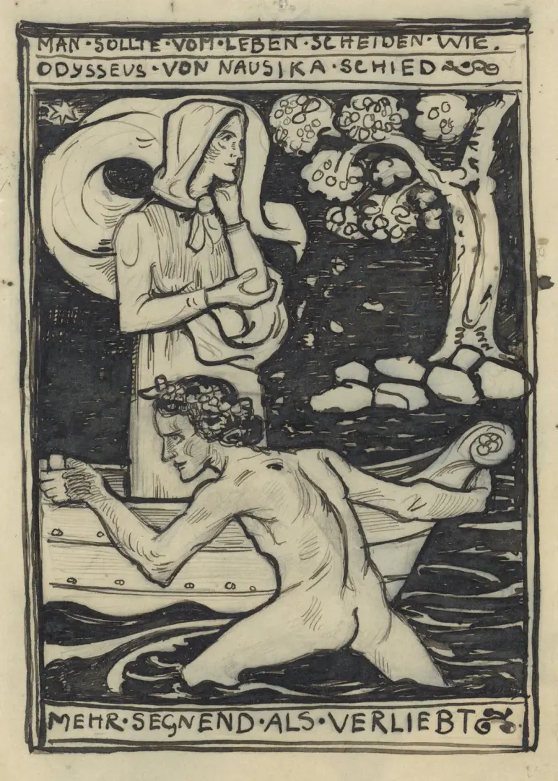 Der Abschied des Odysseus von Nausikaa von Richard Nicolaüs Roland Holst