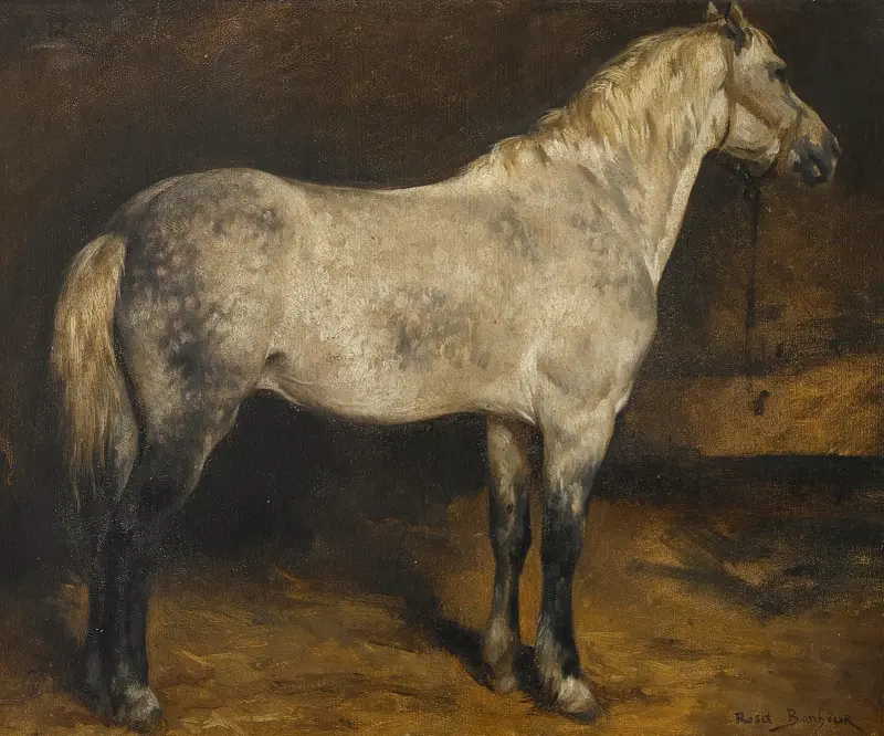A dapple grey horse av Rosa Bonheur