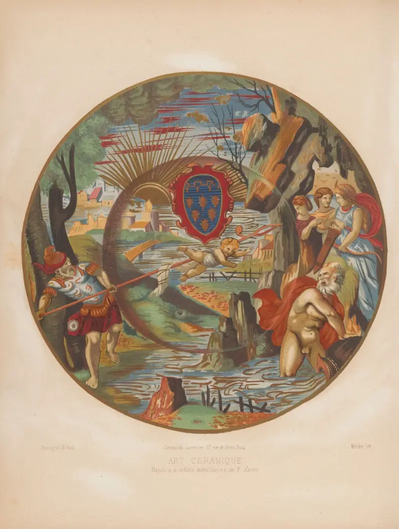 Majolika med metallglans av F. Xanto av Joseph Rose Lemercier