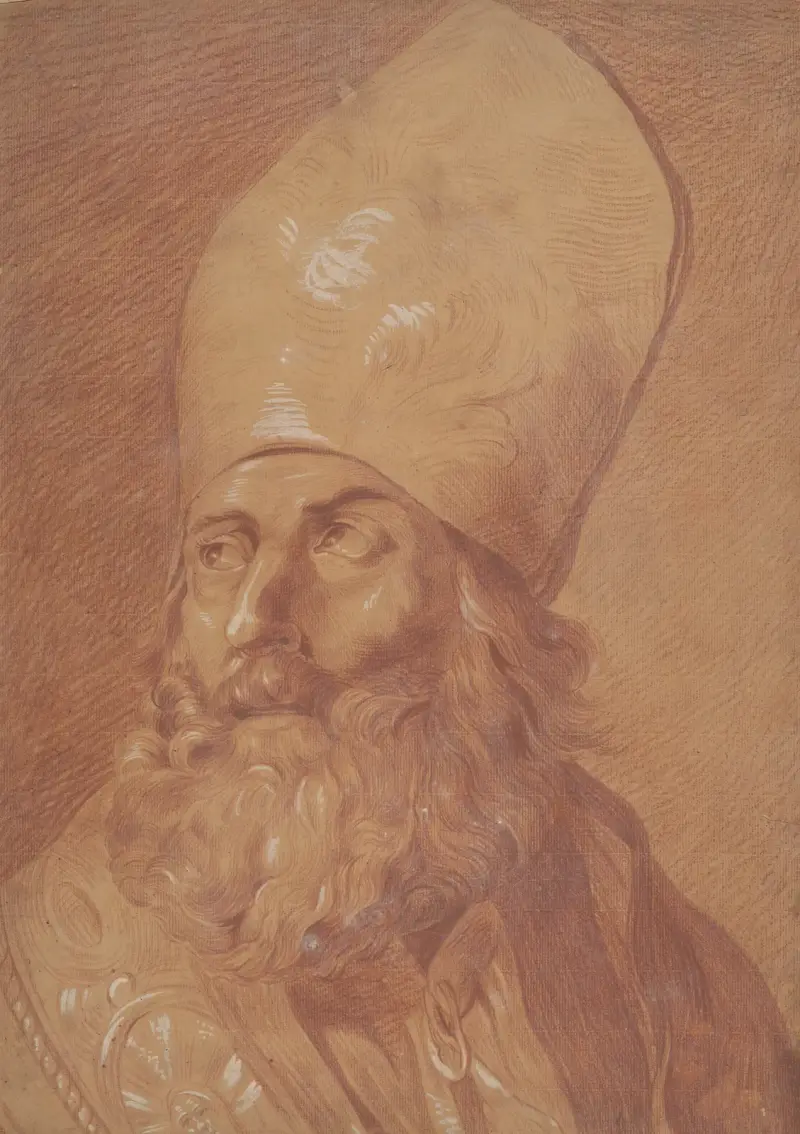 Brustprofil eines Bischofs von John Rubens Smith