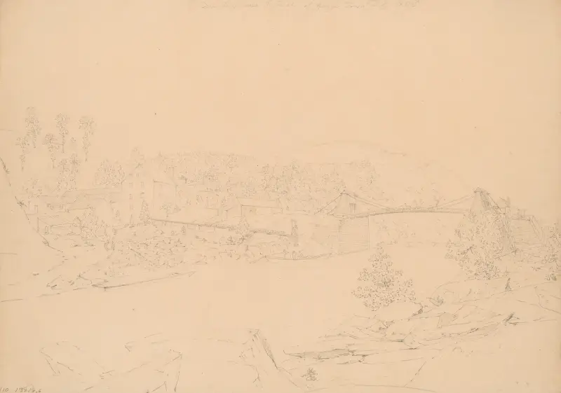 Klaffbro över Potomac vid George Town, D.C. av John Rubens Smith