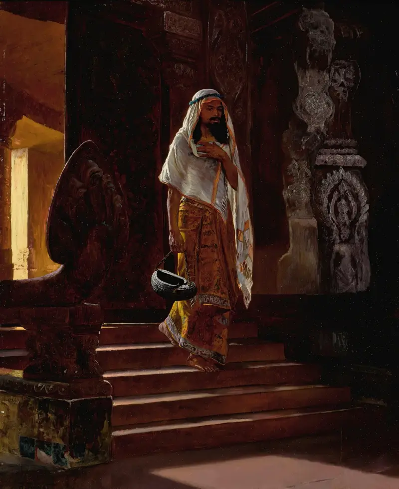 Auf dem Weg in den Tempel von Rudolf Ernst