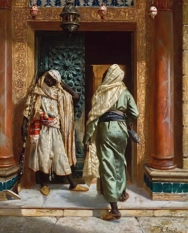 The Dozing Guard av Rudolf Ernst