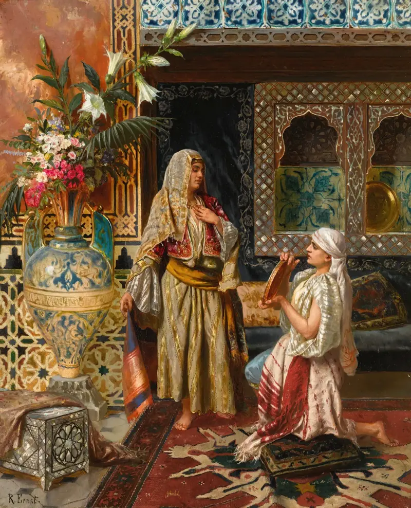 The favourite av Rudolf Ernst
