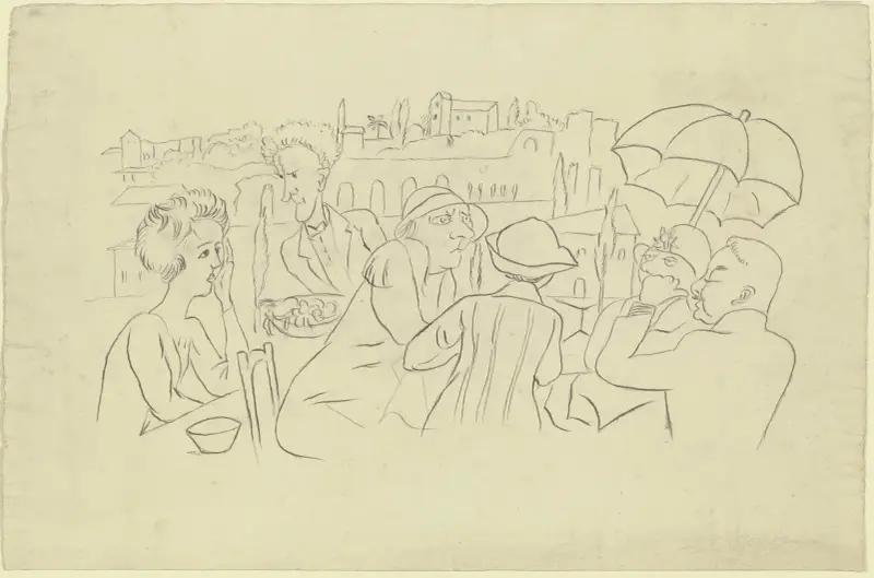 Roman café av Rudolf Grossmann