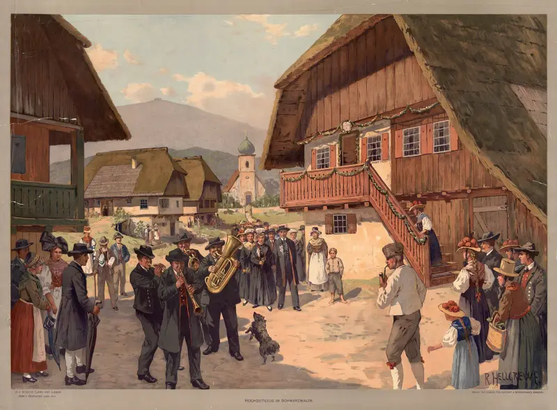 Tyska landskap – bröllopståg i Schwarzwald av Rudolf Hellgrewe