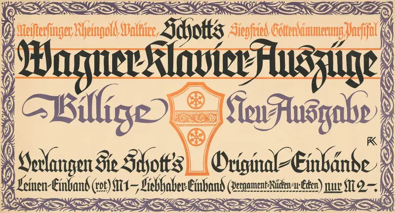 Schotts Wagner Klavier-Auszüge av Rudolf Koch